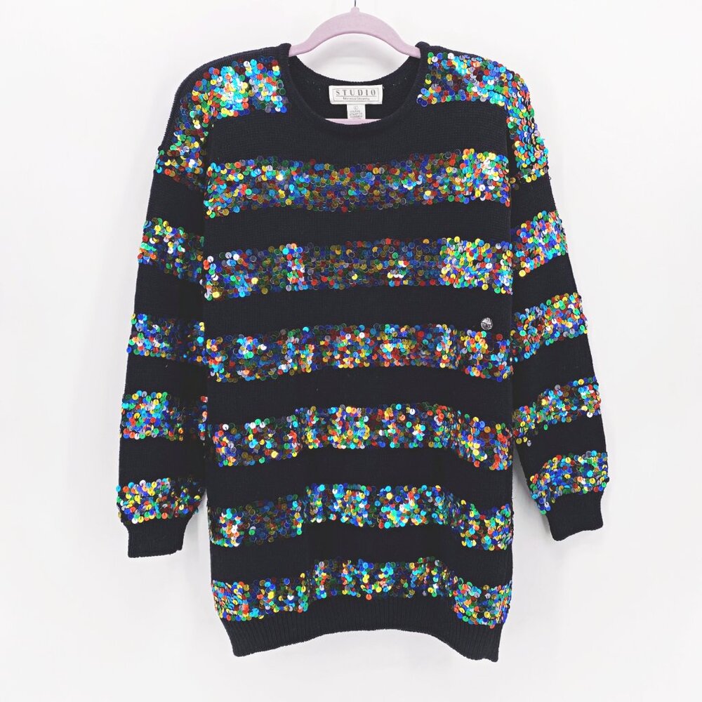 Studio Michelle Stuart Vintage 80's Sequin Sweater